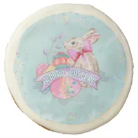 Easter Bunny, Eggs and Confetti ID377 Sugar Cookie