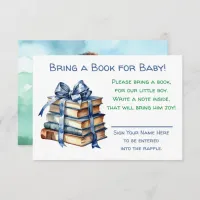 Bring a Book for Baby | Baby Shower  Enclosure Card