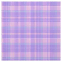 Trendy Stylish Pastel Pink Purple Plaid Pattern  Fabric