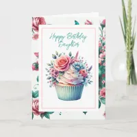 Happy Birthday Daughter | Shabby Chic Floral Card