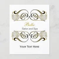 yellow , black and white Chic Business Flyers