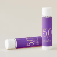 Glittery Purple Pink | 50 & Fabulous 50th Birthday Lip Balm