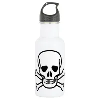 Skull and Crossbones Stainless Steel Water Bottle