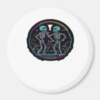 Till Death Do Us Party Skeleton Dance Party Classi Magnet