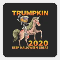 Trumpkin Keep Halloween Great Pumpkin   Square Sticker