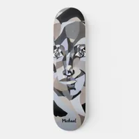  Androgynous Illustration with Typograpy  Skateboard