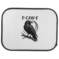 Funny F-Caw-F Crow Retro Graphic Car Floor Mat