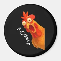 Gothic Humor Funny F-Caw-F Crow Magnet