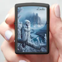 Ural Owl Whispering Phantom of the Snowfields Zippo Lighter