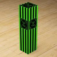 Slime Green Trick or Treat  Wine Box