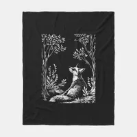 Cottagecore Forestcore Goblincore Forest Woodland Fleece Blanket