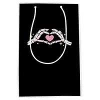Skeleton Hands Heart Funny Medium Gift Bag