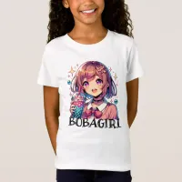 Cute Anime Girl Holding Bubble Tea T-Shirt