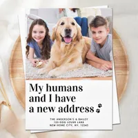 We Have Moved New Address Pet Photo Dog Moving Announcement