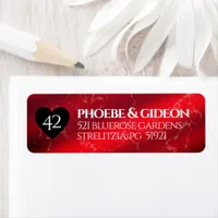 Elegant 42nd Jasper Wedding Anniversary Label