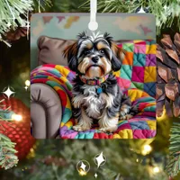  Lhaso Apso Personalized Christmas Metal Ornament