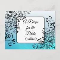 A Recipe For the Bride Wedding Recipe Card