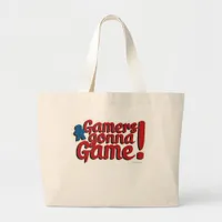 Gamers Gonna Game Epic Boardgame Slogan Large Tote Bag