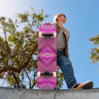 Modern abstract Fuchsia pattern  Skateboard