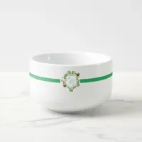 Crest monogram St. Patrick's Soup Mug