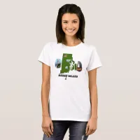 Rhode Island Map, Photos and Text Women's T-Shirt