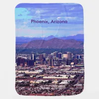 Phoenix Arizona Skyline in Daytime Receiving Blanket