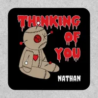 Voodoo Doll Thinking of You Halloween Patch