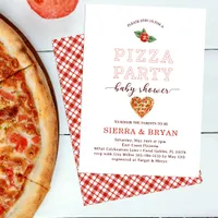 Modern Pizza Party Baby Shower Invitation – Fun & 
