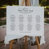 8 Tables Welcome Seating Chart Foam Board