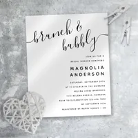 Budget Modern Bridal Shower Invitation