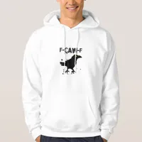Grunge Coffee F Caw F Crow Humor Creative Style Hoodie