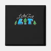 Let's Get Lit Christmas Classic Magnet