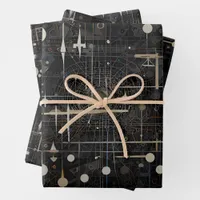 Cosmic Fusion – Planets & Neutrons Wrapping Paper Sheets
