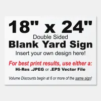 18" x 24" Design your Own Yard Sign