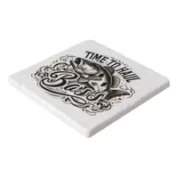 Funny Time to Haul Bass Fishing Trivet