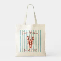 Maine Lobster Stripes Fisherman Core Tote Bag