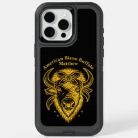 Bison With Bandana in Graphic Style Artwork iPhone 15 Pro Max Case