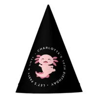 Let's Party A Lotl • Axolotl Birthday  Party Hat