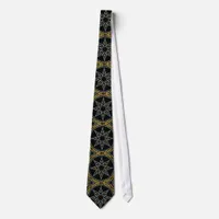 Geometric Sparkle Star Mandala New Age Fashion Tie