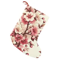 Cherry Blossom Small Christmas Stocking