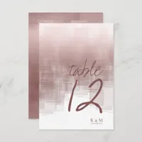 Watercolor Reflections Table Number Cinnamon ID774