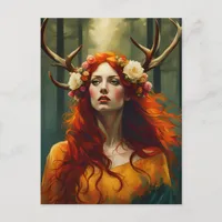 Pagan Woman Elen of the Ways Postcard