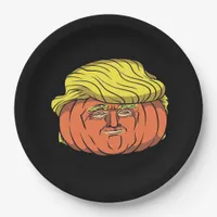 Donald Trumpkin  Pumpking Paper Plates