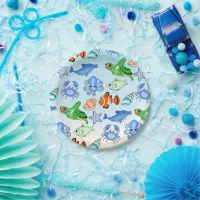 Under the Sea | Sea Creatures Baby Shower Paper Plates