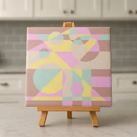 Trendy Modern Geometric Pastel Changeable Colors  Ceramic Tile