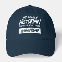 Funny Family Historian ... Hashtag Granddad Hat