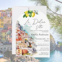 La Dolce Vita Italian Arch Bridal Shower  Invitation