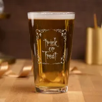 Halloween Trick or Treat  Pint Glass