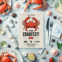 Any occasion Crab Fest Party Invitation