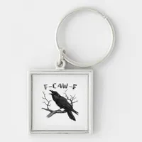 Funny F-Caw-F Gothic Crow Humor Essential Keychain